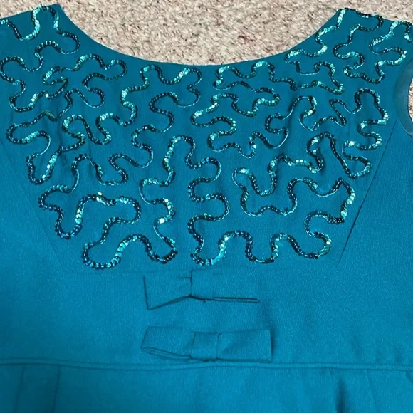 Vintage 60s sequin top cocktail dress - Picture 2 of 8